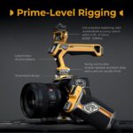 SmallRig "HawkLock" Quick Release Cage Kit for Sony Alpha 7R V / Alpha 7 IV / Alpha 7S III 5518 (BumbleBee Edition) – Bild 5