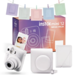 Fujifilm INSTAX MINI 12 MEGA PACK CLAY WHITE + INSTAX MINI EU 2 GLOSSY(10X2/PK)