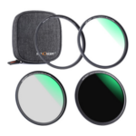 K&F Concept Magnetic UV, Circular Polarizer & ND1000 Filter Kit with Case (86mm)