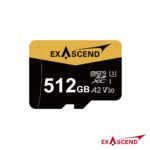 Exascend Catalyst UHS-I microSD card A2 (V30) 512GB (with Adapter)