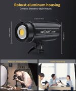 K&F Continuous LED Steady Light 150W Lamp Body + Standard Cover + Remote Control (European SPEC) – Bild 2