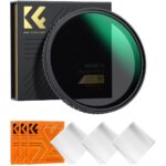 K&F 105MM Nano-X Variable/Fader ND Filter, ND2~ND32, W/O Black Cross with 3pcs cleaning cloths