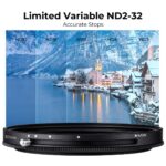 K&F 86MM XB42 Nano-X CPL+Variable/Fader NDX ND2~ND32,Waterproof, Anti Scratch, Green Coated – Bild 7