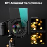 K&F 100*100*2mm,Square Filter Black Mist 1/4, Optical glass, HD, Scratch-Resistant, Anti-Reflection – Bild 2