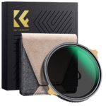 KF CONCEPT 67mm ND Filters ND2-32 Adjustable, HD Ultra-Thin Copper Frame, 36-Layer Anti-Reflection Green Film, Nano-X PRO Series