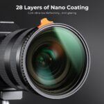 K&F Concept 72mm Black Mist 1/4 + ND2-400 Variable ND Filter – Bild 4