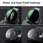 K&F Concept 72mm Black Mist 1/4 + ND2-400 Variable ND Filter – Bild 5