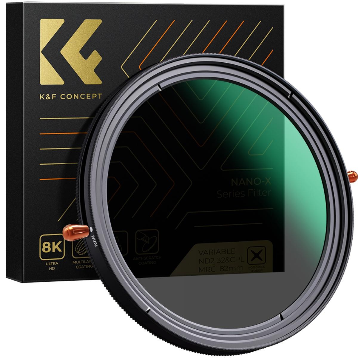 kf011088-1-1200x1200-1.jpg K&F 95mm ND2-32 (1-5 Stop) Variable ND Filter and CPL Circular Polarizing Filter 2 in 1 – Bild 1