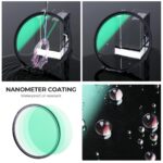 K&F 95MM Nano-X Black Mist Filter 1/4, HD, Waterproof, Anti Scratch, Green Coated – Bild 7