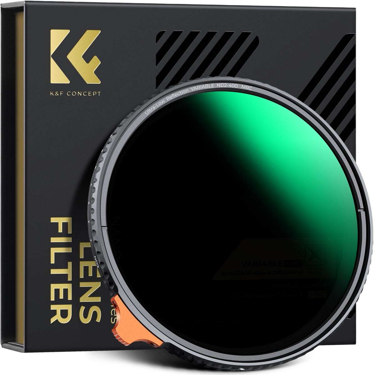 kf013157-1-1200x1200-1.jpg K&F 77mm Ultra-Low Reflection Variable ND Lens Filter, ND2-400 – Bild 1