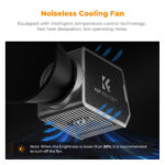 K&F 60W COB photography light, dual color temperature display index ≥97 with built-in 4500mAh battery – Bild 6