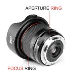 MEIKE 8mm F3.5 APS-C Ultra Wide Angle Fisheye Lens Manual Focus for F Mount
