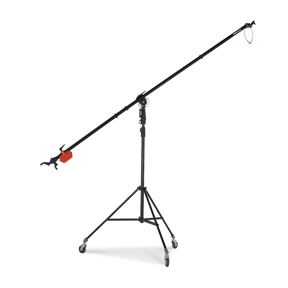 official-025bs-main.jpg Manfrotto 025BS schwarzes Aluminium-Super-Boom-Set mit Stativ – Bild 1