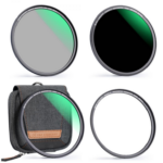 K&F 77mm Magnetic 3pcs Filter Kit, MCUV+CPL+ND1000+Filter Ring, HD, Waterproof, Anti Scratch, Green