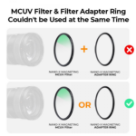 K&F 77mm Magnetic 3pcs Filter Kit, MCUV+CPL+ND1000+Filter Ring, HD, Waterproof, Anti Scratch, Green – Bild 3