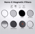 K&F 77mm Magnetic 3pcs Filter Kit, MCUV+CPL+ND1000+Filter Ring, HD, Waterproof, Anti Scratch, Green – Bild 2