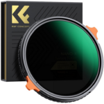 K&F 77MM ND4-ND64 (2-6 Stop) Variable ND Filter and CPL Circular Polarizing Filter 2 in 1 with 28 La