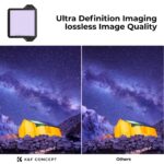 K&F 100*100*2mm Anti-light Pollution Square Filter with Protective Frame, HD Optical Glass Waterproo – Bild 4