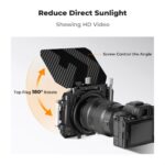 K&F Matte box kit:5pcs Adapter Rings(67/72/77/82/95mm)+1pc Black Mist 1/4 Square filter+2 pcs of 4*5 – Bild 4