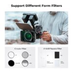 K&F Matte box kit:5pcs Adapter Rings(67/72/77/82/95mm)+1pc Black Mist 1/4 Square filter+2 pcs of 4*5 – Bild 8