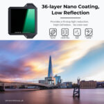 K&F Square Filter Holder System Pro Kit (Holder+95mm CP+Square ND1000+ND8+ND64+4 Rings) – Bild 5