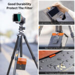 K&F Square Filter Holder System Pro Kit (Holder+95mm CP+Square ND1000+ND8+ND64+4 Rings) – Bild 7