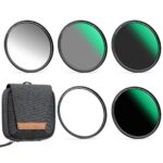 K&F 77MM, Magnetic 5pcs Filter Kit,GND8+ND8+ND64+ND1000+Magnetic Adapter Ring