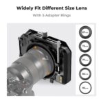 K&F Matte Box Kit ND4+ND32, 2x 4,65 Square Filters + 67/72/77/82/95mm Adapter Rings – Bild 6