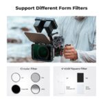 K&F Matte Box Kit ND4+ND32, 2x 4,65 Square Filters + 67/72/77/82/95mm Adapter Rings – Bild 7