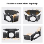 K&F Matte Box Kit - 2 Lens Frames, 67/72/77/82/95mm Adapter, For 4x5.65" Square Filters – Bild 3
