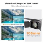 K&F Matte Box Kit - 2 Lens Frames, 67/72/77/82/95mm Adapter, For 4x5.65" Square Filters – Bild 6