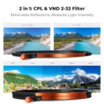 K&F CONCEPT 82MM Nano-X Series Magnetic Filter Kit (CPL+ND3-32+Black Mist 1/4) – Bild 5